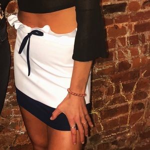 White ruffle skirt. Worn once